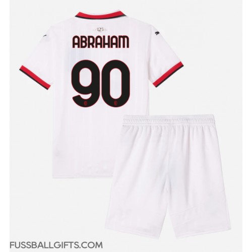 AC Milan Tammy Abraham #90 Fußballbekleidung Auswärtstrikot Kinder 2024-25 Kurzarm (+ kurze hosen)